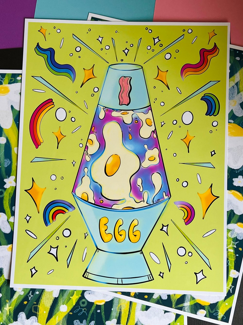 Image of Egg Lava Lamp Print