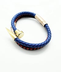 Image 1 of BLUE/RED leather twine bracelet(s)