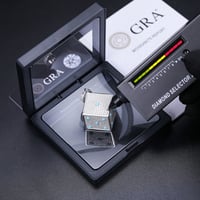 Image 3 of Moissanite Diamond Glow In The Dark Dice Pendant