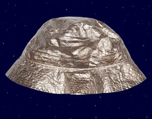 Reflective silver Stüssy bucket hat