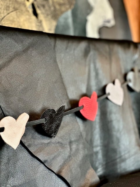 Image of Leather Hearts - Bunting