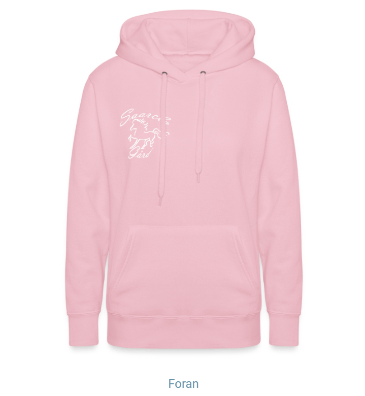 Saarela Hoodie - Hvit/rosa