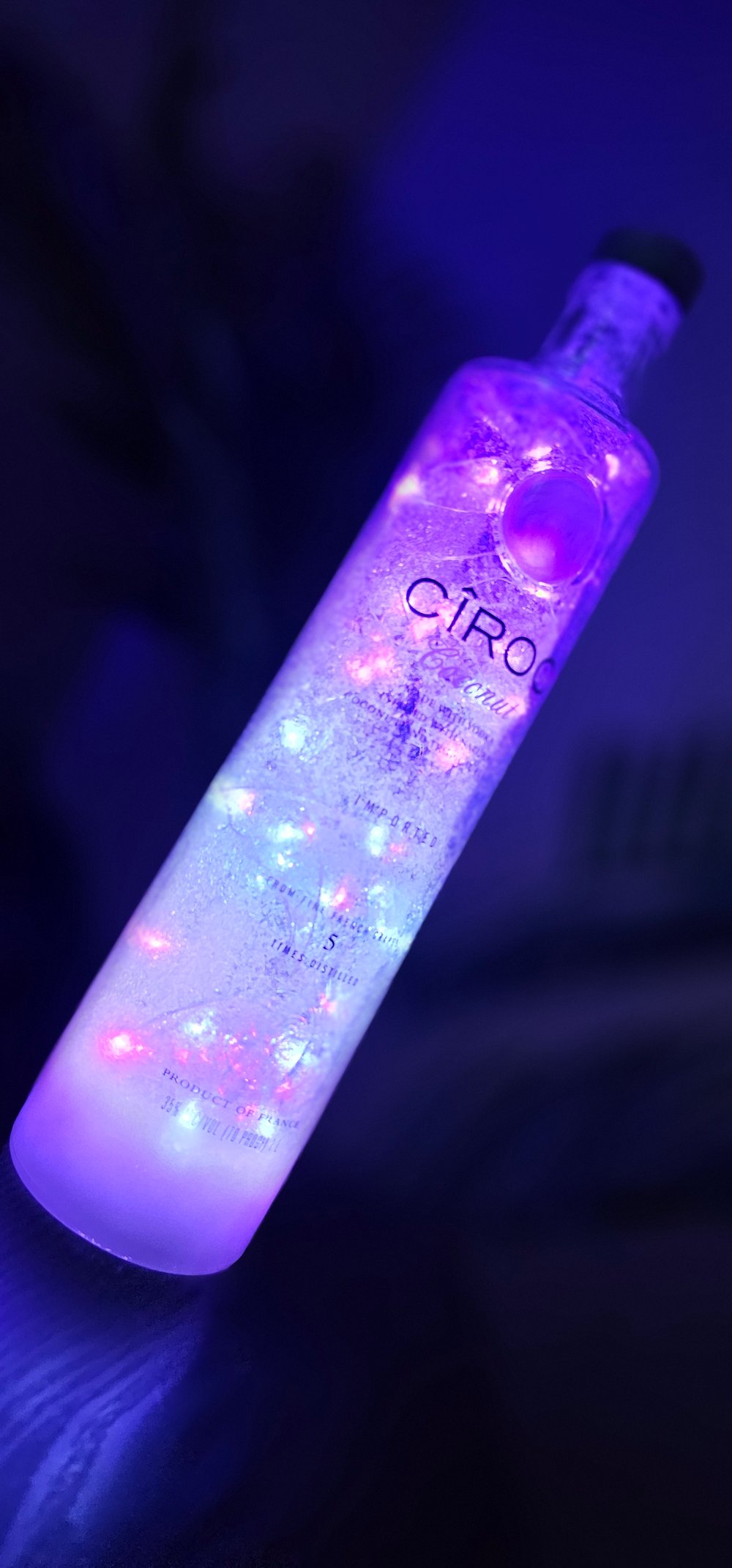 Ciroc One Liter Red and Purple BottleLights
