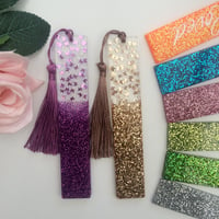 Image 1 of Personalised resin butterflies bookmark, resin glitter bookmark,resin bookmark gift,book lover gift