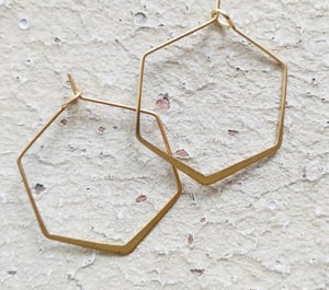 Image of Boucle d'oreilles hexagonales