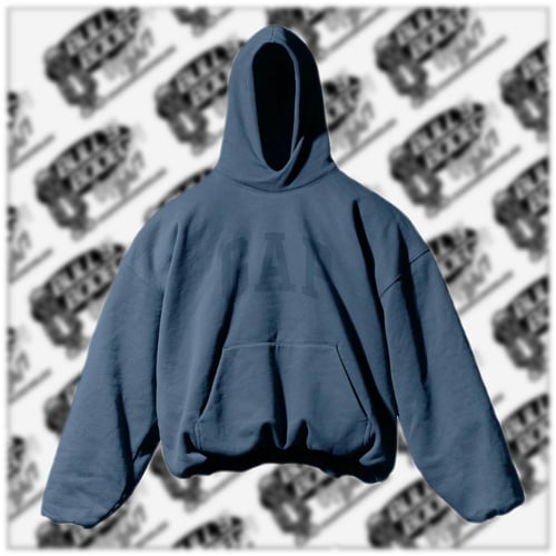 Image of Yeezy Gap Engineered by Balenciaga Dove Hoodie Dark Blue