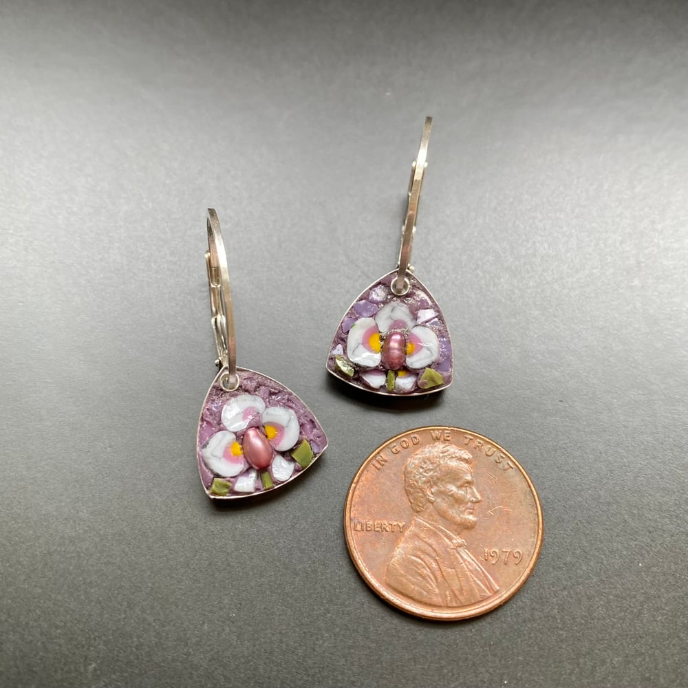 Image of White Orchid Earrings