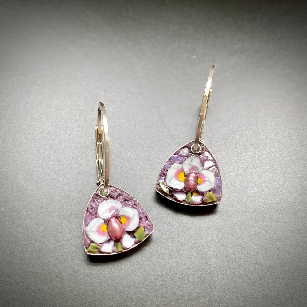 Image of White Orchid Earrings