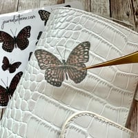 Image 2 of Lady Butterfly | Transparent & White Vinyl Sticker Sheets 