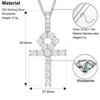 Image 5 of Moissanite Religious Pendant