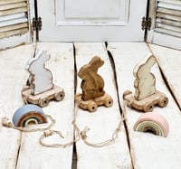 Image 1 of Handmade wooden bunny 