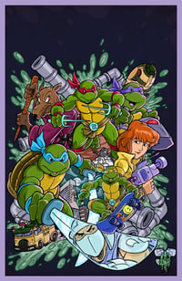 Image 3 of TMNT FREE COMIC BOOK DAY ART PRINT BY TIM LATTIE