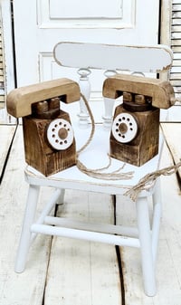 Handmade  wooden Telephone