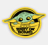 Baby Yoda on Board Sticker