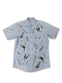 Image 1 of short sleeve shirt (blue)