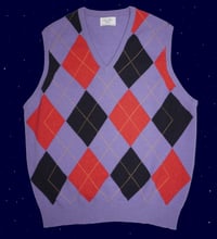 Image 1 of Argyle lambswool vest