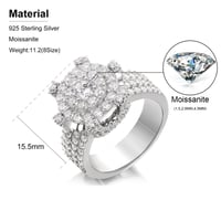 Image 5 of Hip Hop Iced Out Moissanite Ring