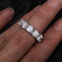 Image 2 of Hip Hop Iced Out Moissanite Diamond Ring