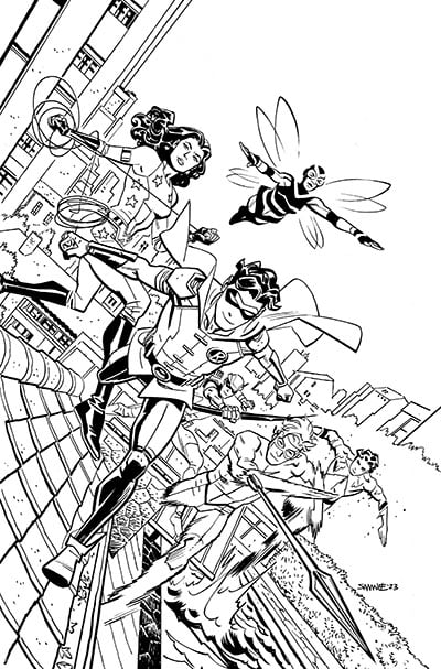 Image of World's Finest: Teen Titans #1 Cover A Original Art