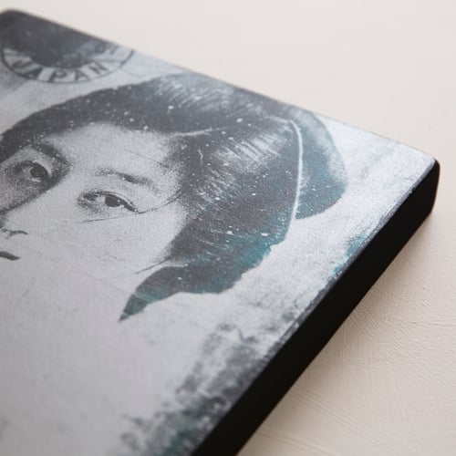 Image of Monotype - "Carte postale du Japon" - 27x35 cm