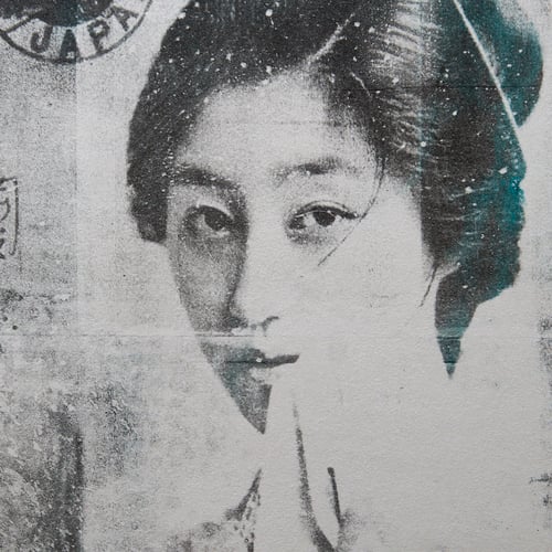 Image of Monotype - "Carte postale du Japon" - 27x35 cm
