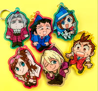 Image 1 of Ace Attorney Acrylic Charms