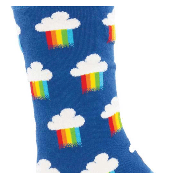 Image of Rainbow Rain Crew Socks