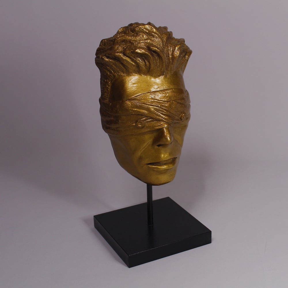 Gold Resin 'The Blind Prophet' Metallic Effect - David Bowie Sculpture