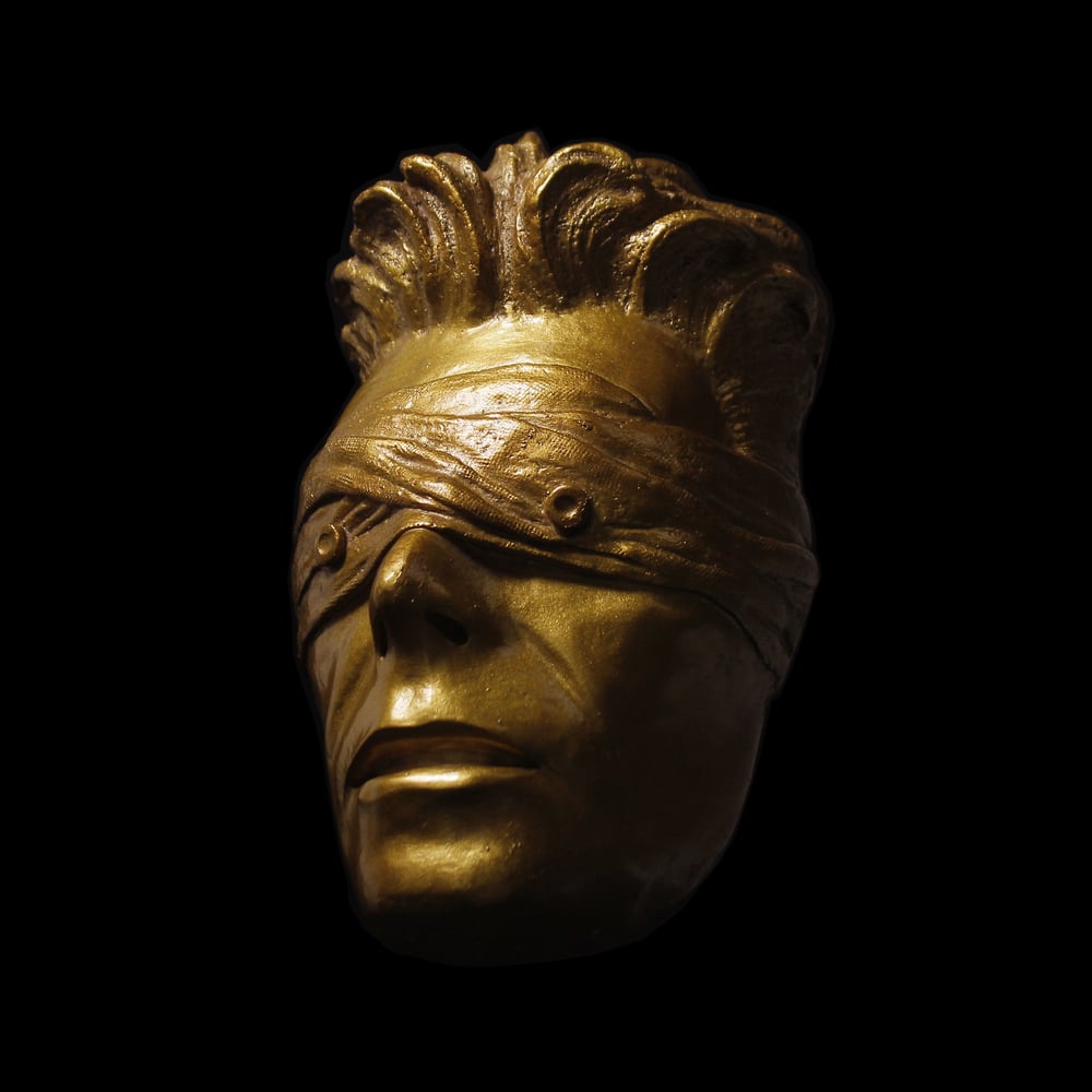 Gold Resin 'The Blind Prophet' Metallic Effect - David Bowie Sculpture