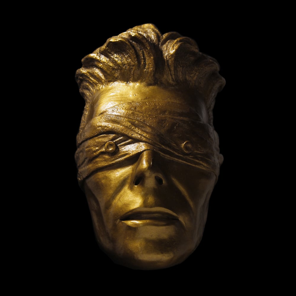 Gold Resin 'The Blind Prophet' Metallic Effect - David Bowie Sculpture