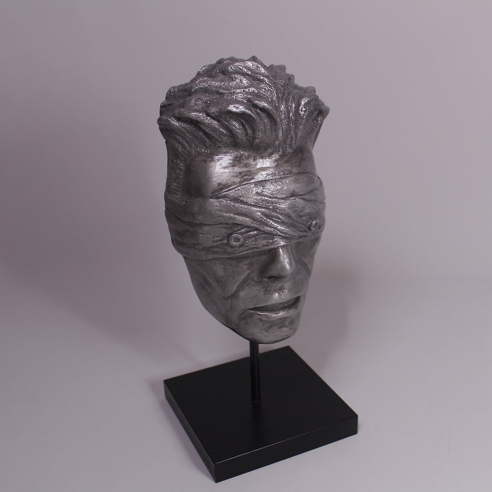 Silver Resin 'The Blind Prophet' Antique Effect - David Bowie Sculpture
