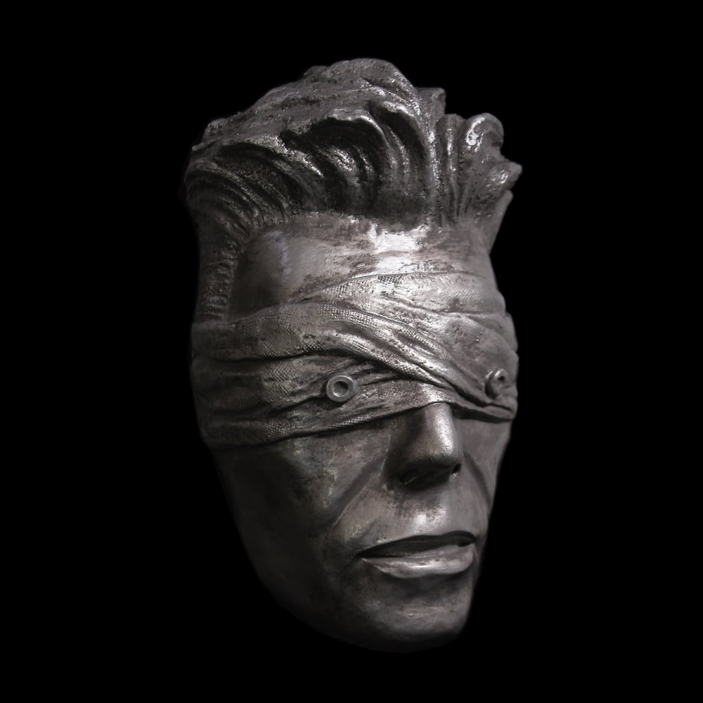 Silver Resin 'The Blind Prophet' Antique Effect - David Bowie Sculpture