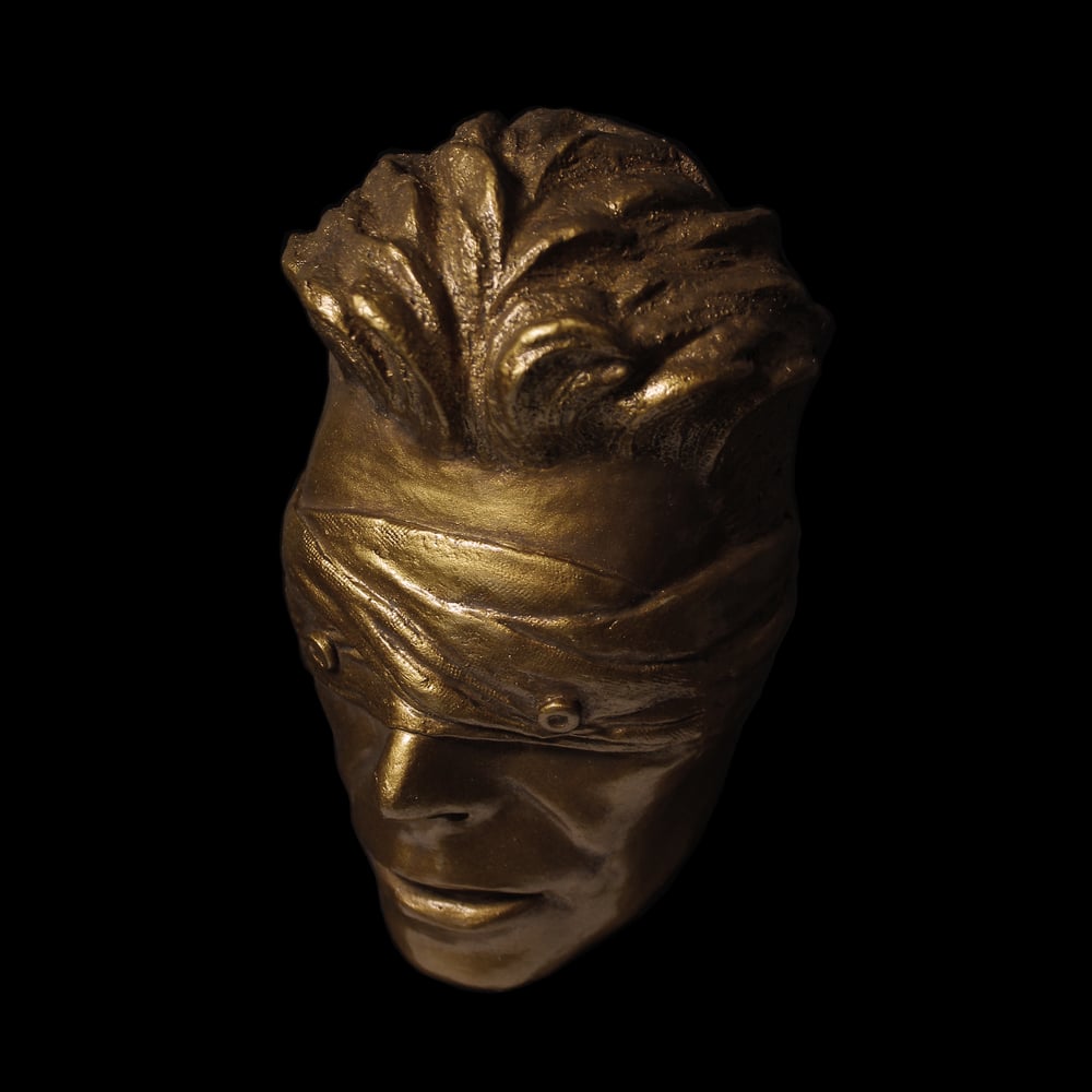 Gold Resin 'The Blind Prophet' Antique Effect - David Bowie Sculpture
