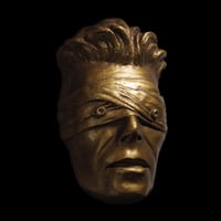 Image 1 of Gold Resin 'The Blind Prophet' Antique Effect - David Bowie Sculpture