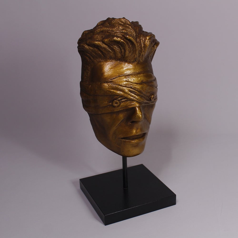 Gold Resin 'The Blind Prophet' Antique Effect - David Bowie Sculpture
