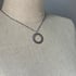 Sterling Silver Lace Open Circle Necklace Image 3