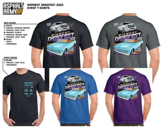 Image of Midwest Dragfest 2023 Event Shirts