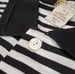 Image of Vtg. Gucci Black/White Striped Polo Shirt