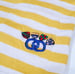 Image of Vtg. Gucci Yellow/White Striped Polo Shirt