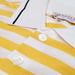 Image of Vtg. Gucci Yellow/White Striped Polo Shirt