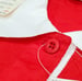 Image of Vtg. Gucci Red/Green Striped Polo Shirt