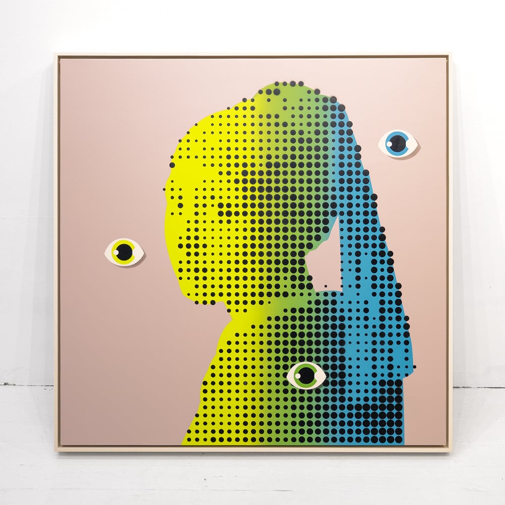 Image of 'Definitely Not the Girl with the Pearl Earring' 2 - Framed Painting