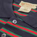 Image of Vtg. Gucci Red/Green/Blue Striped Polo Shirt 