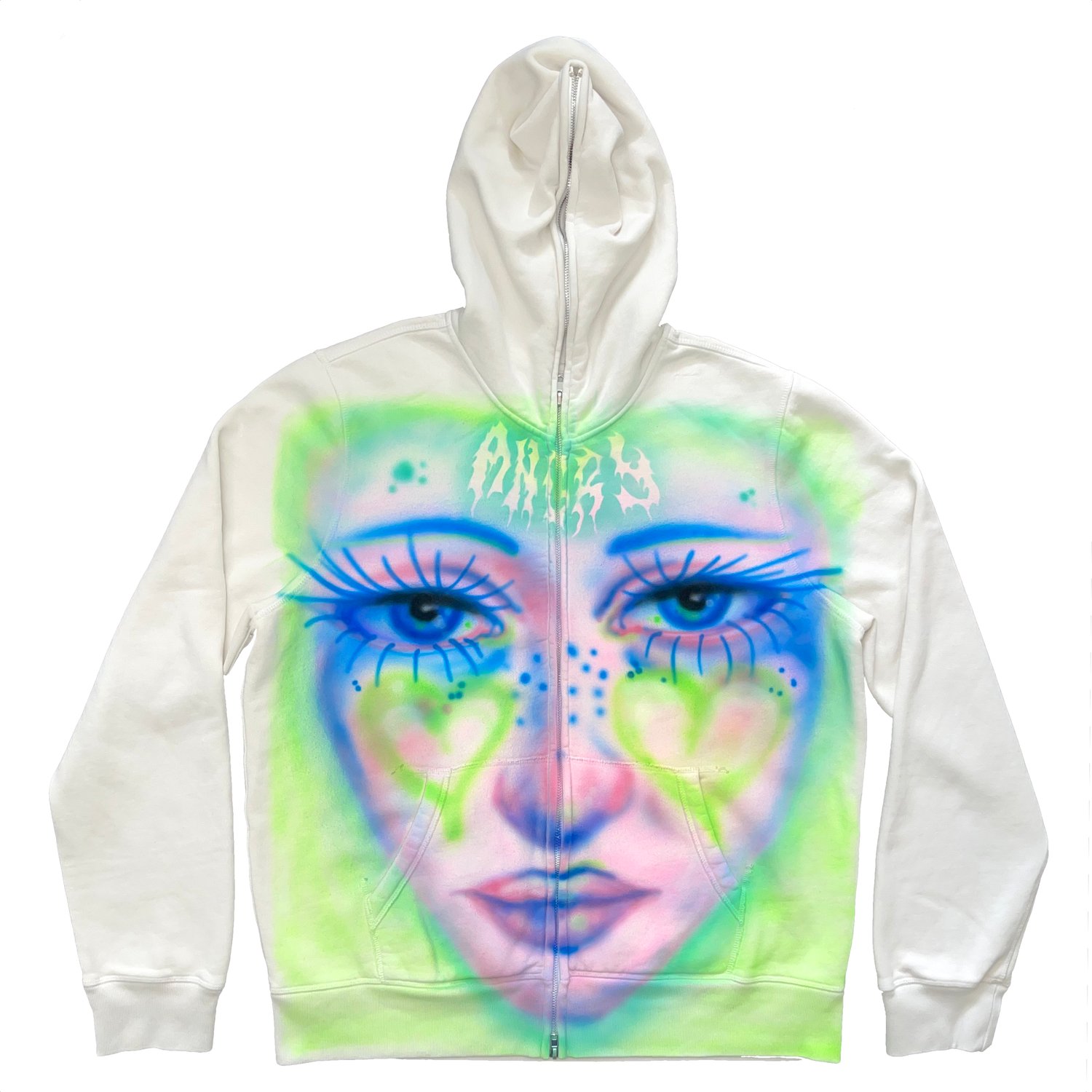 blue eyes hoodie (XL)