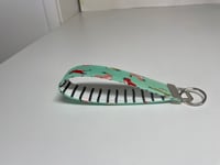 Image 1 of B&C Aqua with Birds and stripes - fabric key fobs 