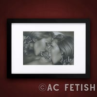 Pierced Original Framed Drawing