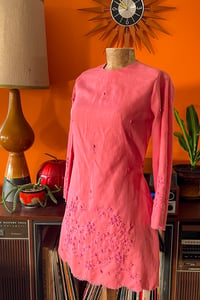 Image 2 of Vintage bell sleeve scalloped hem mini 