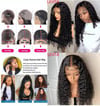 Brazilian 250 Density 30 Inch Glueless Afro Kinky Curly Lace Front Human Hair Wigs For Women