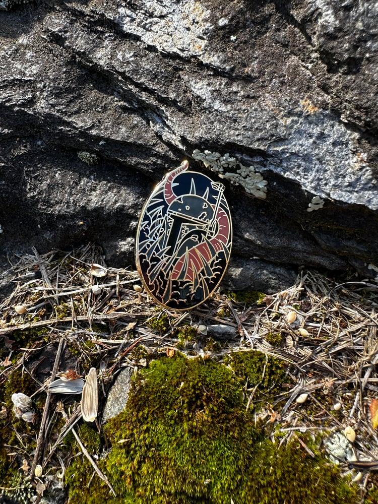 Image of Boba Fett and the Sarlacc Pit 1.5" Enamel Pin