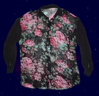 Image 1 of Sheer floral button up